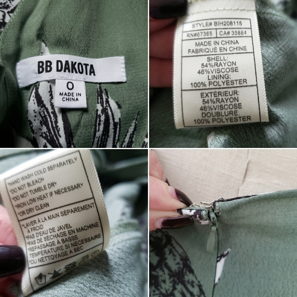 BB Dakota | 0 Pineapple print open back dress sundress - Picture 11 of 12